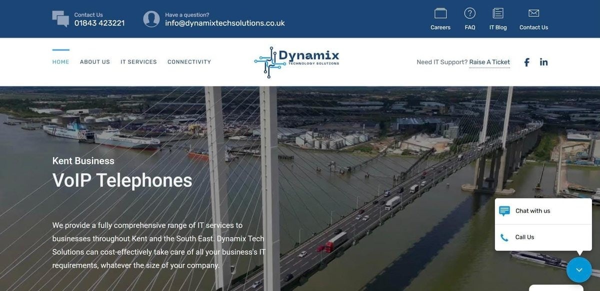Dynamix Tech Solutions website