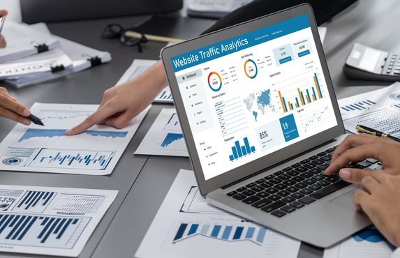 Reviewing search and analytics data to guide the next steps