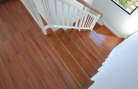 A finished staircase, the kind of work a gallery should show
