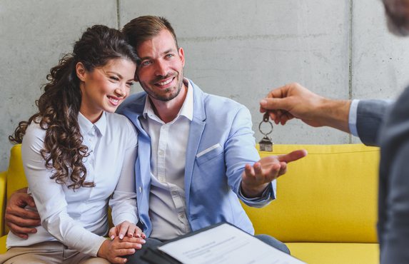 Handing over the keys to a new home