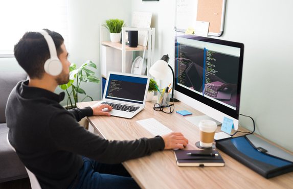 Coding and testing a website before it goes live